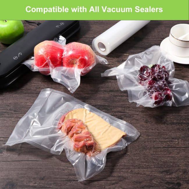 Sacchetti Sottovuoto Alimenti Goffrati 20M: 4 Rotoli Universali BPA Free Sacchetti Sottovuoto Alimenti Goffrati 20M: 4 Rotoli Universali BPA Free