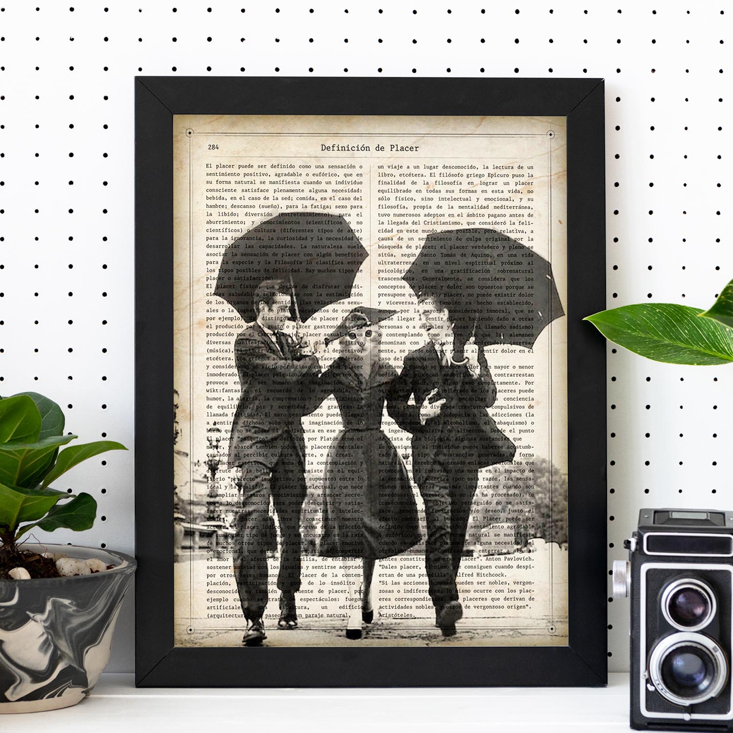 Poster Cœur Fleurs Bleues Nacnic - A4 (21x29.7cm) - Amour Romantique - Déco Maison Ou Bureau - Fabriqué En Espagne