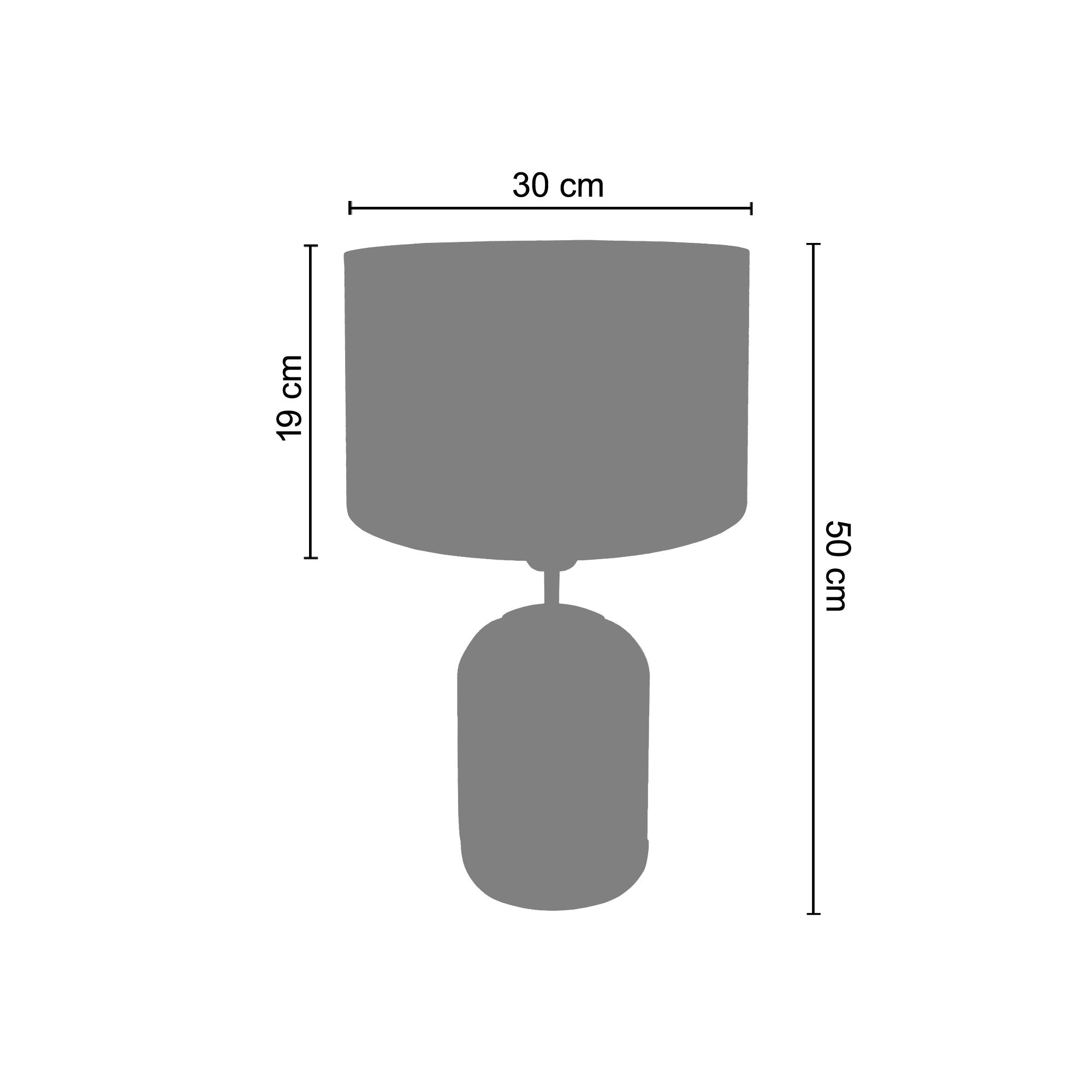 Lampe a Poser TOSEL ,bois,verre,naturel,H 50xD30xP30cm - 2