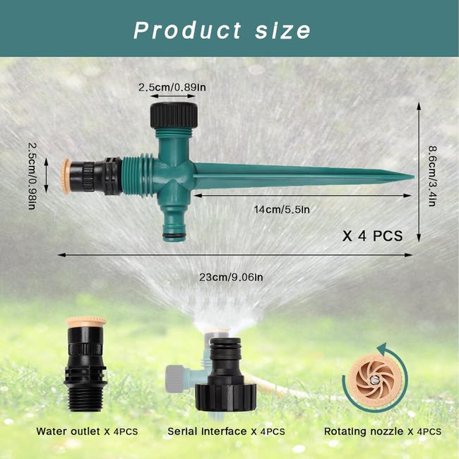 Bambelaa! Irrigatore Per Prato, Grandi Superfici In Metallo, Irrigatore - Foto 10