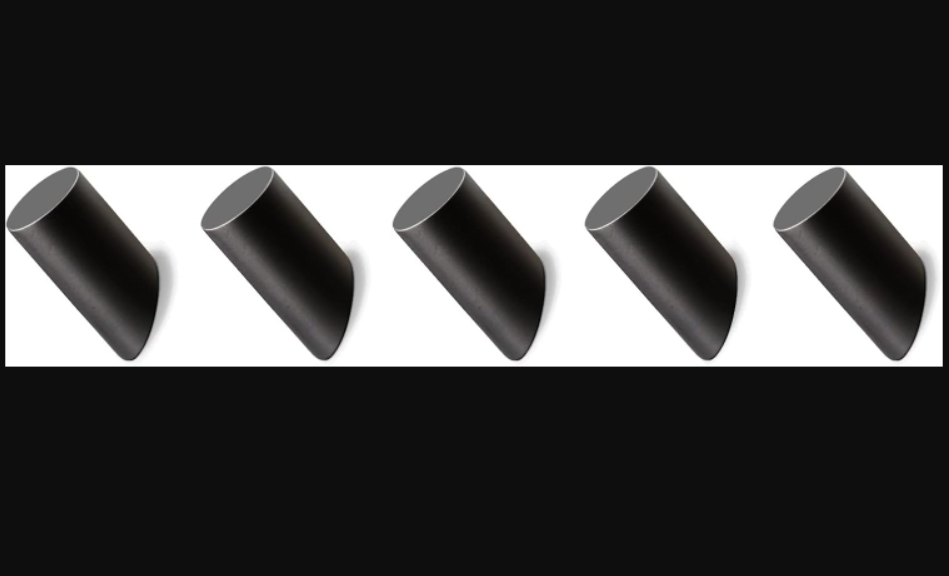 Drewniany haczyk, czarny drewniany haczyk, drewniane haczyki ścienne, drewniany wieszak na płaszcze, kapelusze, kurtki, torby, 3 * 8 CM, 5 szt.