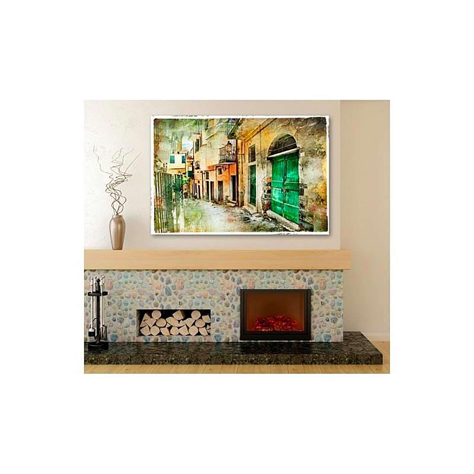 Tableau rue de la vieille ville - 80 x 60 cm - 3