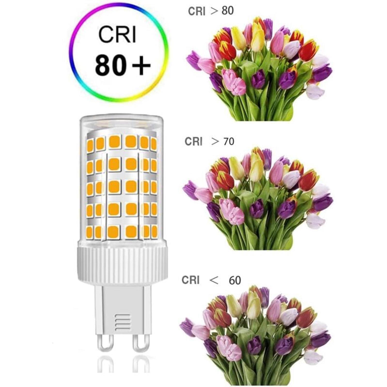 Lot de 3 Ampoules LED G9 10W Équivalent Halogène 150W, 86 LED, 1000Lm, Angle de faisceau 360°, Ultra Lumineuses, Blanc Chaud 3000K - 3