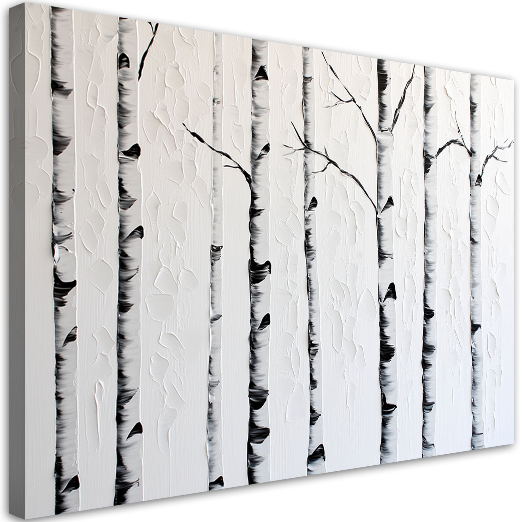 Obraz do salonu sypialni, Las brzozowy 120x80