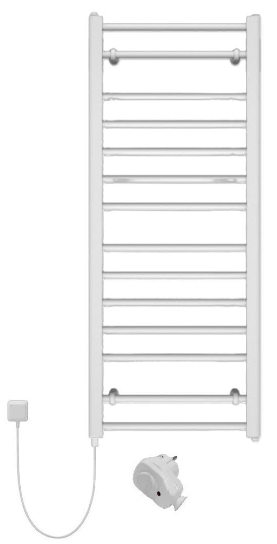 Radiador toallero combi (agua+eléctrico) blanco 122x60cm / 496w(dt=50k) / resistencia eléctrica 400w /baño hasta 7 m2