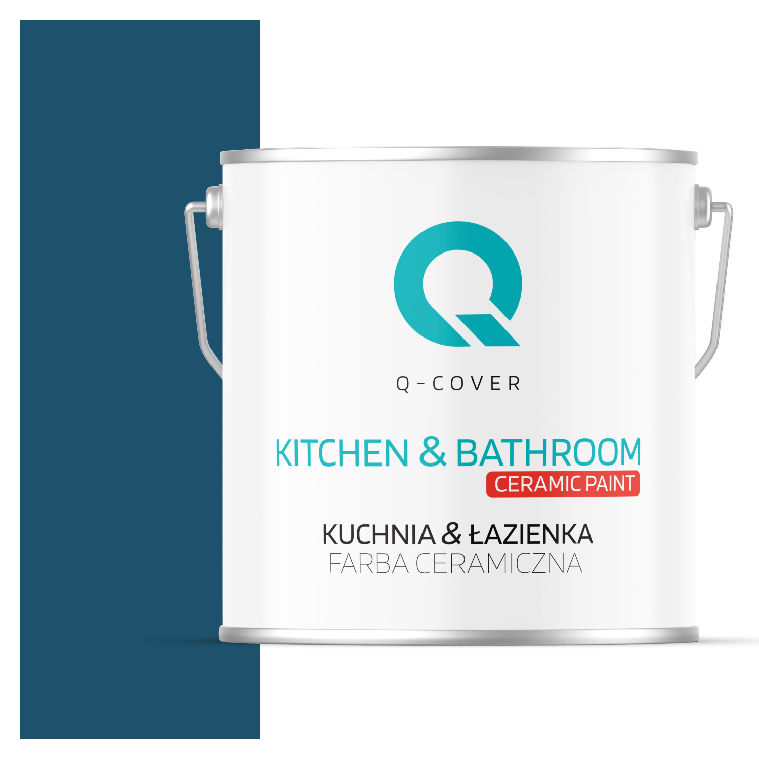 Farba Ceramiczna Kuchnia &amp; Łazienka Q-Cover Granatowy H0508 Głęboki Mat 5L
