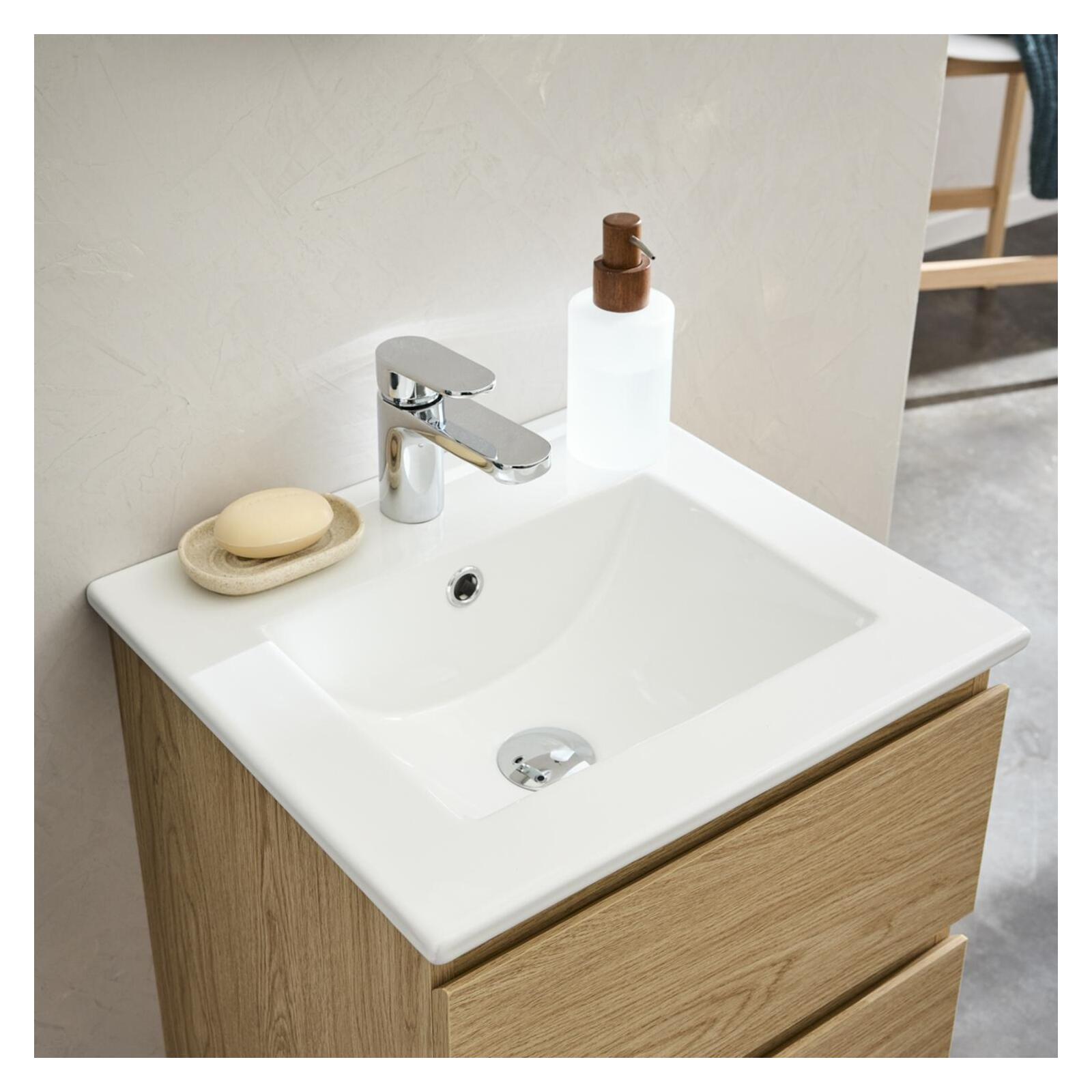 Meuble vasque SORRENTO 45cm et robinet chromé - 6