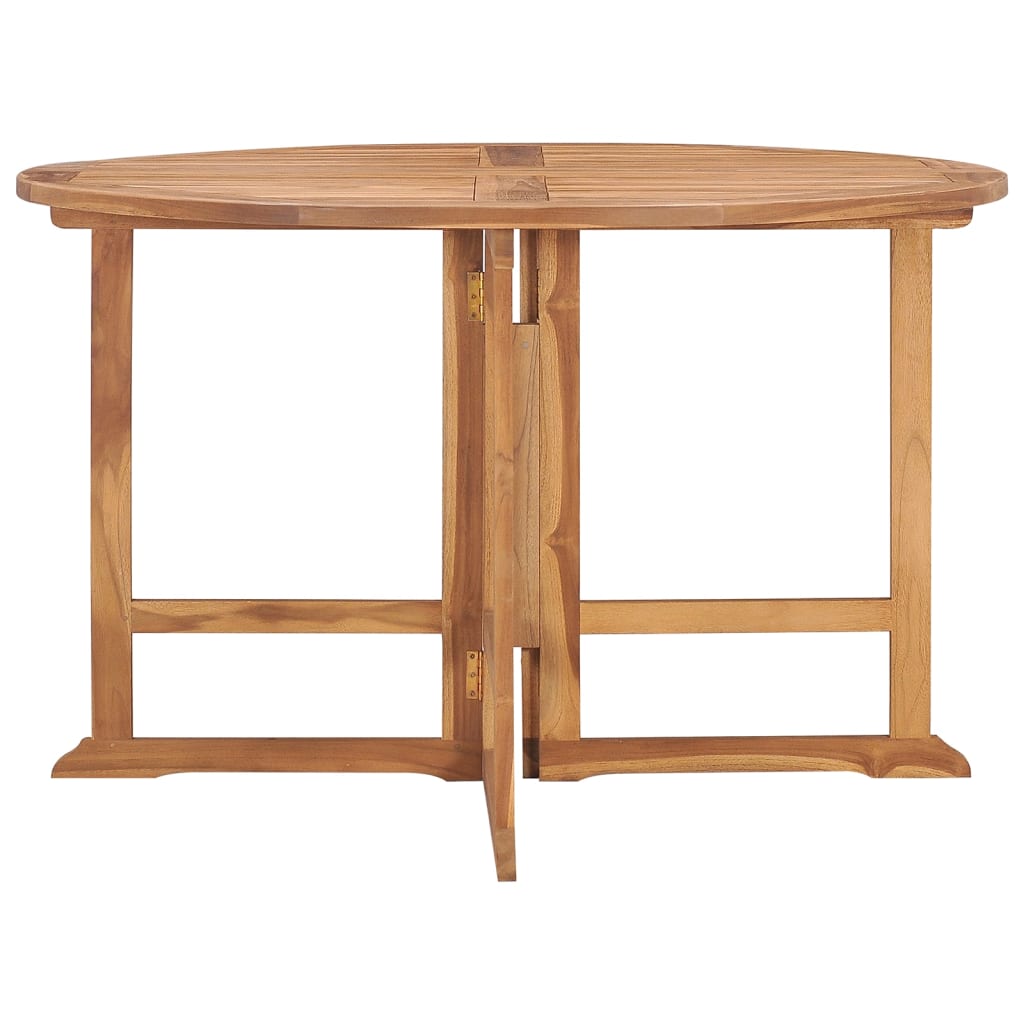 Table à d?ner de jardin pliable ?110x75 cm Bois massif de teck - 3