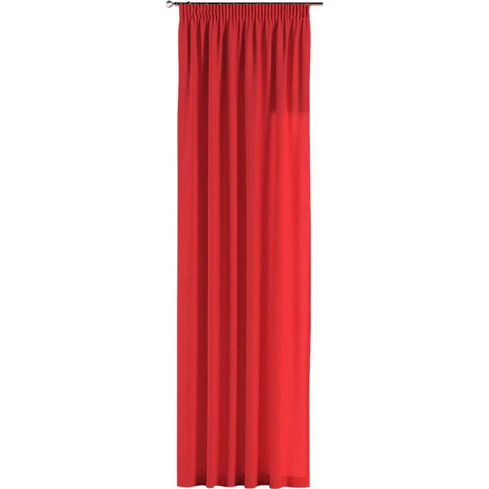 Rideaux à galon fronceur Happiness 130 x 260 cm Rouge | Leroy Merlin