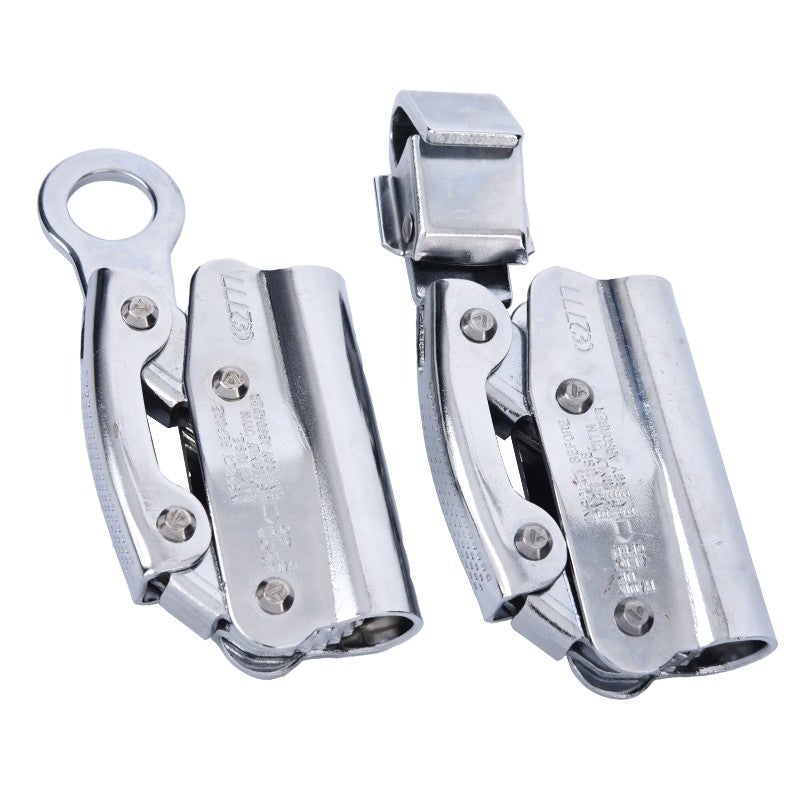 Dispositif d'arrêt de descente auto-freinant, outil de prévention des chutes d'escalade autobloquant 6KN, coulisseau de corde fermé de 16 mm - 2