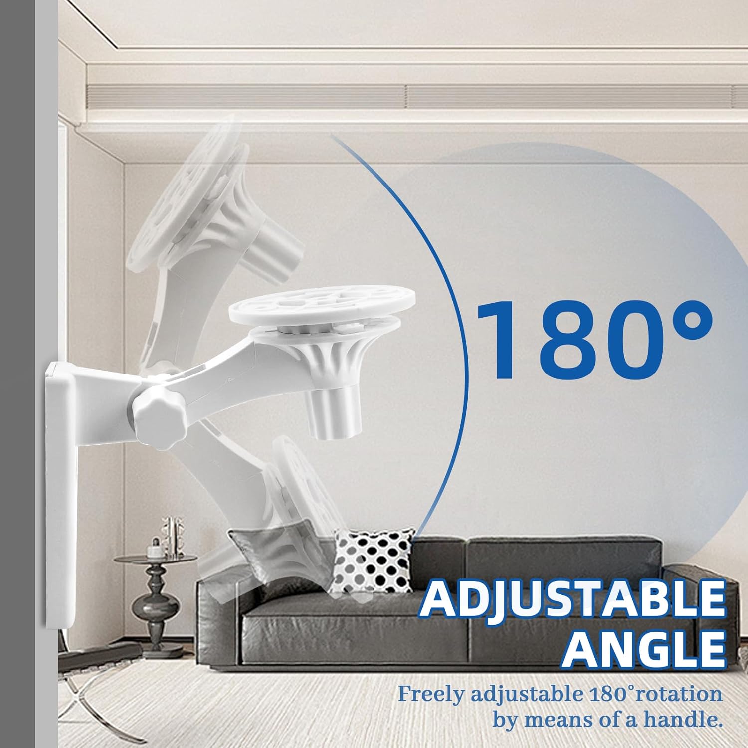 (2 pcs) Support Mural Pour Caméra 2 Pièces Support Caméra Plafond Réglable Compatible avec Tp-Link Tapo C200/C210/C220/Tc70, Kasa Ec70/Kc410s Caméra S - 5