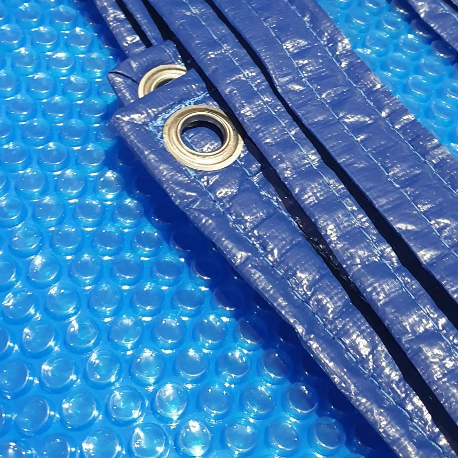 Bâche à bulles Piscine 8 x 4 - 400 Microns - Rectangulaire- Bleu - Bordée 2 Largeurs - EDG Premium - 4