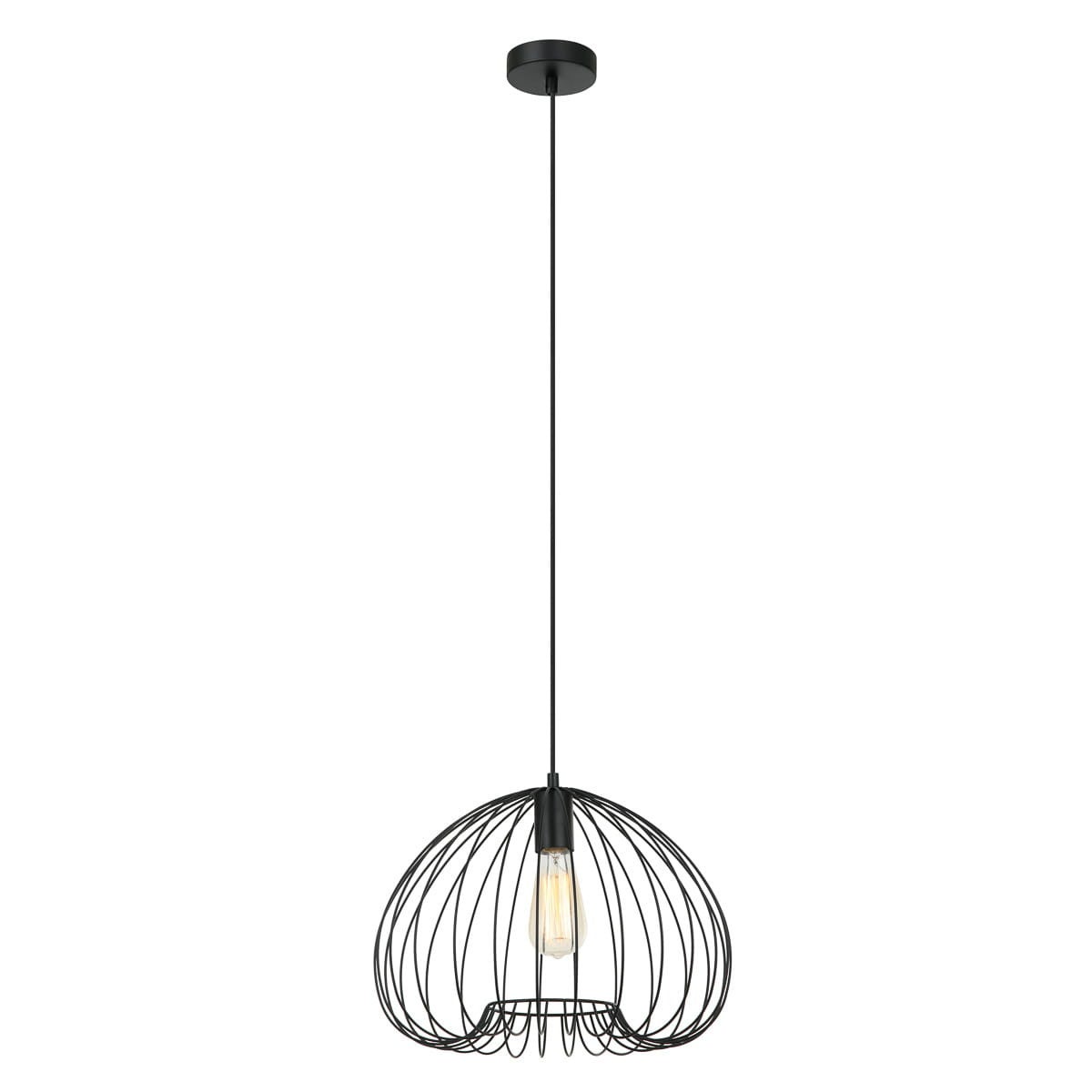 Lampa sufitowa wisząca Meddi czarna 1xE27x40W nowoczesna wym: 103 x 38 x 38 cm metal Italux