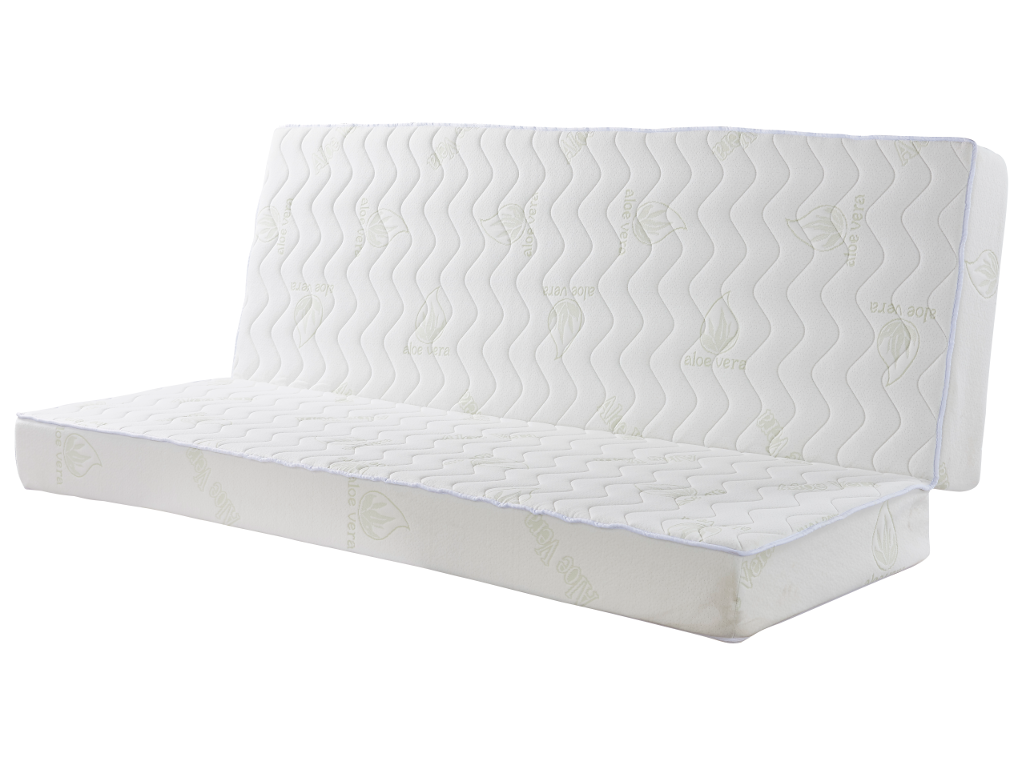 Materac do rozkładanej kanapy aloesowy ALOHA marki NATUREA gł. 16 cm - 130 × 190 cm
