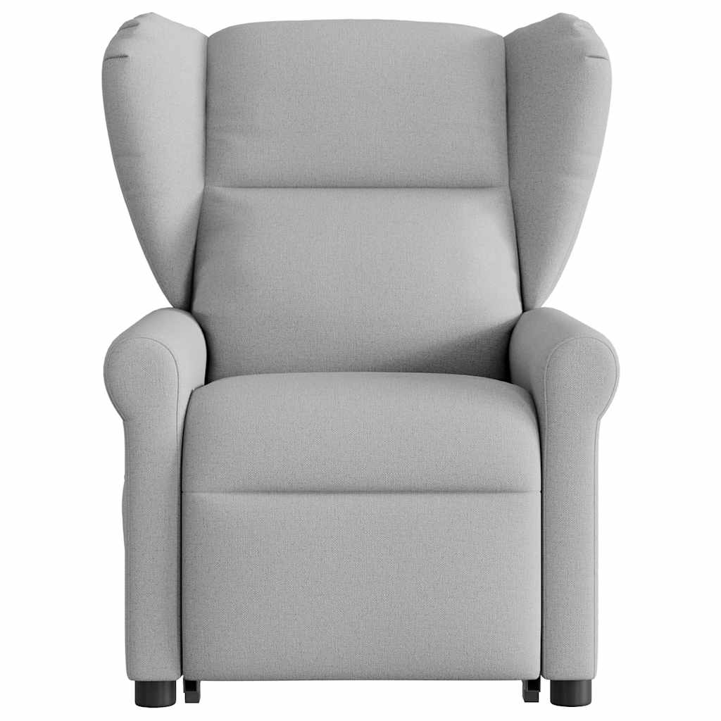Fauteuil de massage | Fauteuil de relaxation | Chaise de relaxation inclinable gris nuage tissu CFW172478 - 4