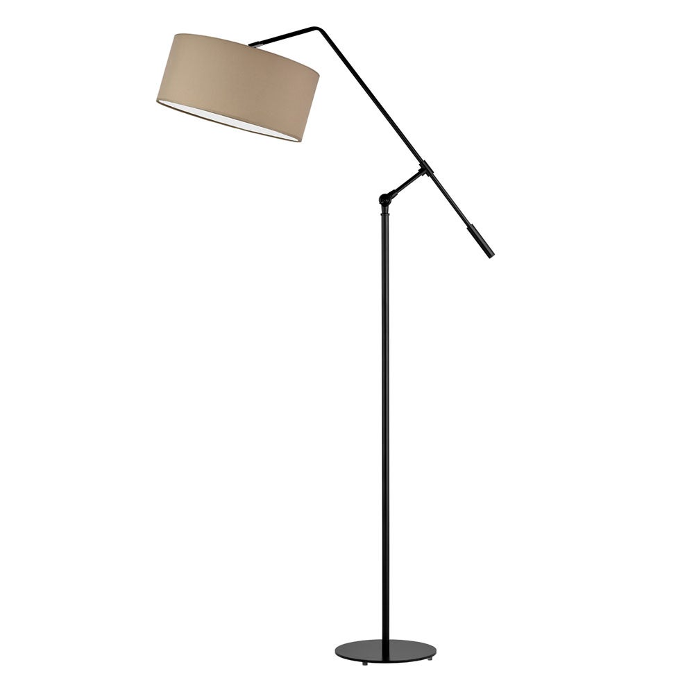 Lampa stojąca podłogowa przegubowa regulowana z abażurem walec AVADO