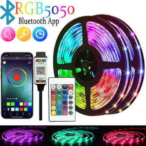 Lot De 6 Rubans LED Solaires RGB Extérieur Avec Télécommande - Neuf - DESTOCKAGE