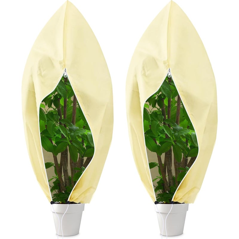 2 szt. Pokrowiec ochronny na rośliny na zimę, torba ochronna na rośliny, pokrowiec zimowy na rośliny doniczkowe (120 x 180 cm)