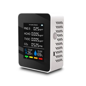 Moniteur Qualité De L'Air 9 En 1 WiFi - Détecteur PM2.5 CO2 LCD Couleur Multifonctionnel