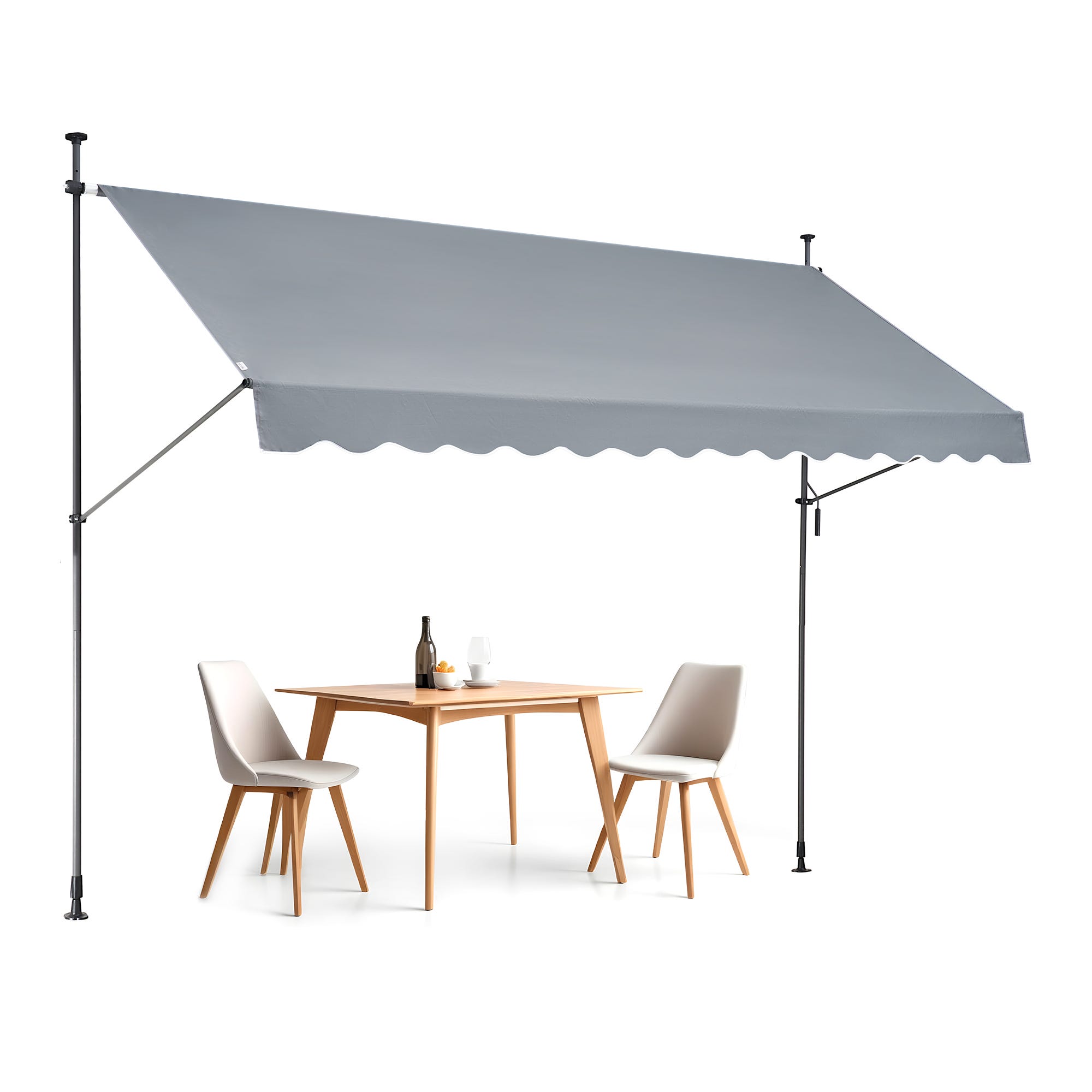 QUICK STAR Auvent Rétractable Manuel 200x130cm Bordeaux - Store Terrasse Balcon Jardin Extérieur