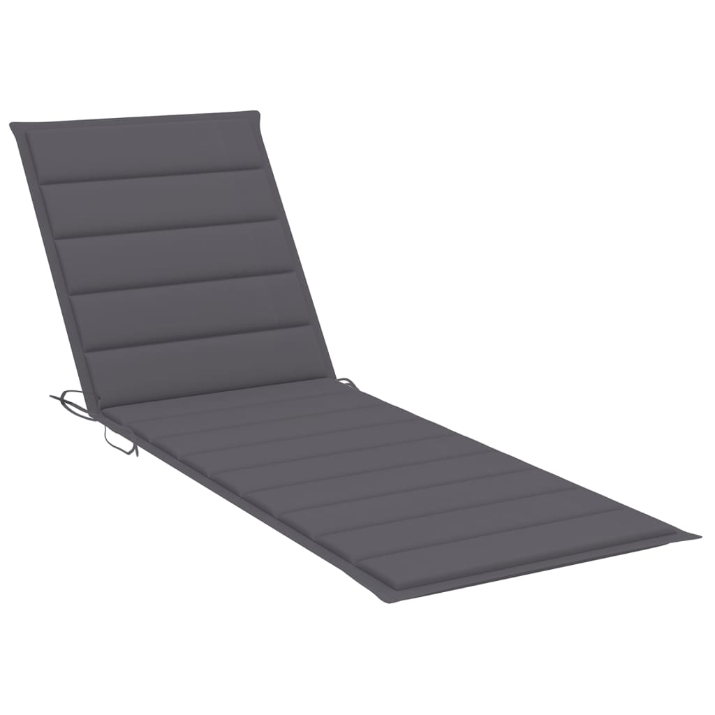Lettino Prendisole da Giardino | Sedia a Sdraio | Chaise Longue con Cuscino Massello di Acacia CFW601152 - 8