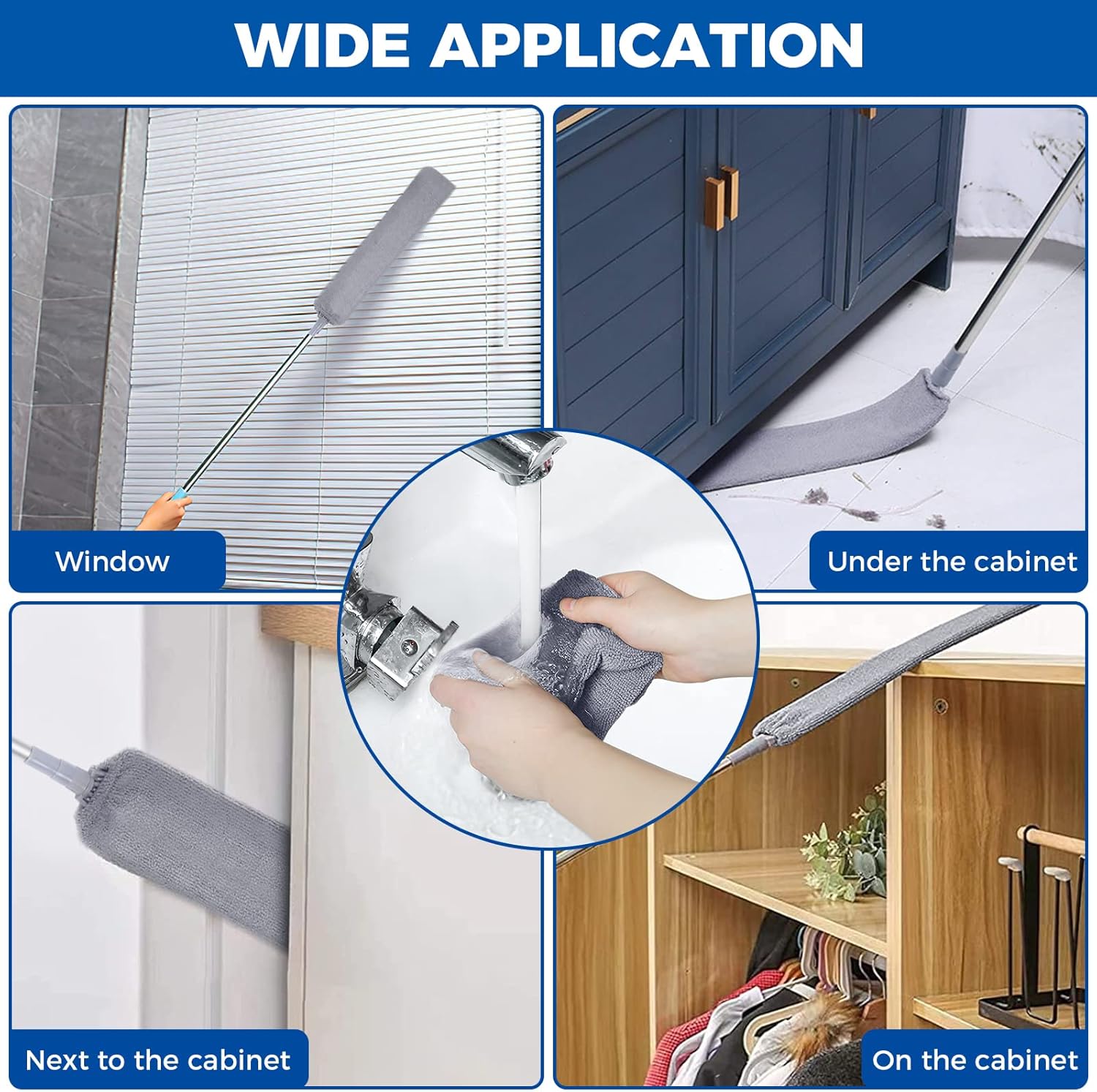 Venteo 2 Ricariche In Microfibra Per Scopa Con Sistema Spinatore - Panni Lavabili E Riutilizzabili, Ecologici, Adatti A Tutti I Pavimenti (Legno, Piastrelle, Linoleum) - 2