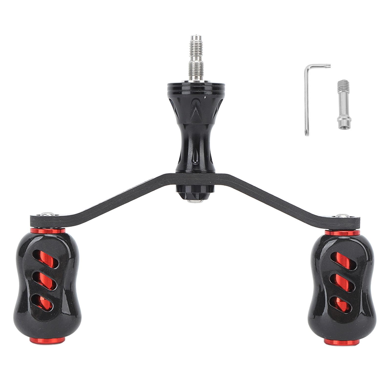 Mulinello da pesca in carbonio Maniglia Baitcasting Mulinello da traina Doppio bilanciere Mulinello da pesca ultraleggero Manovella Accessorio per mar - 6