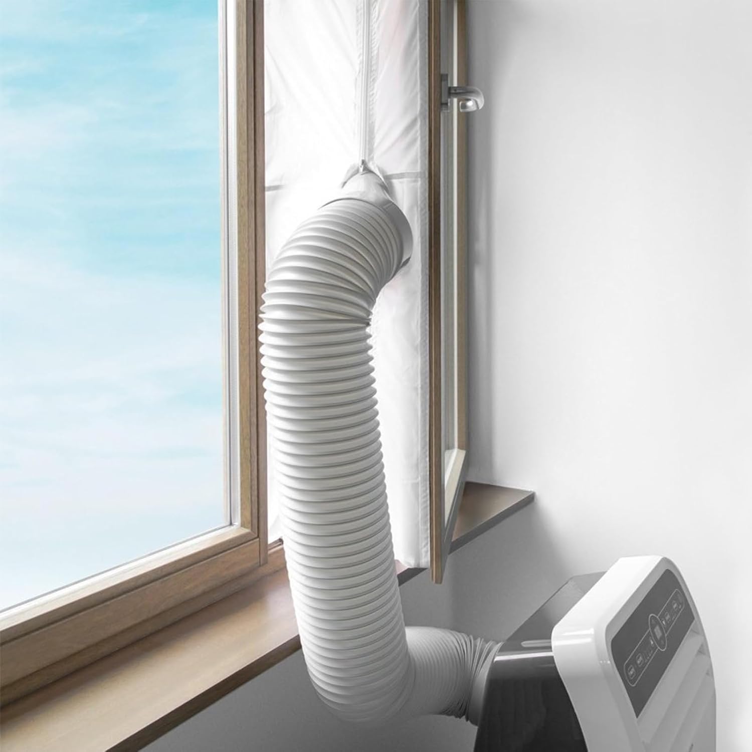 Tuyau de climatisation - Dimension extérieure Ø150mm - 0,5 mètre - Tuyau de vidange climatiseur mobile - Tuyau d'évacuation d'air - 8