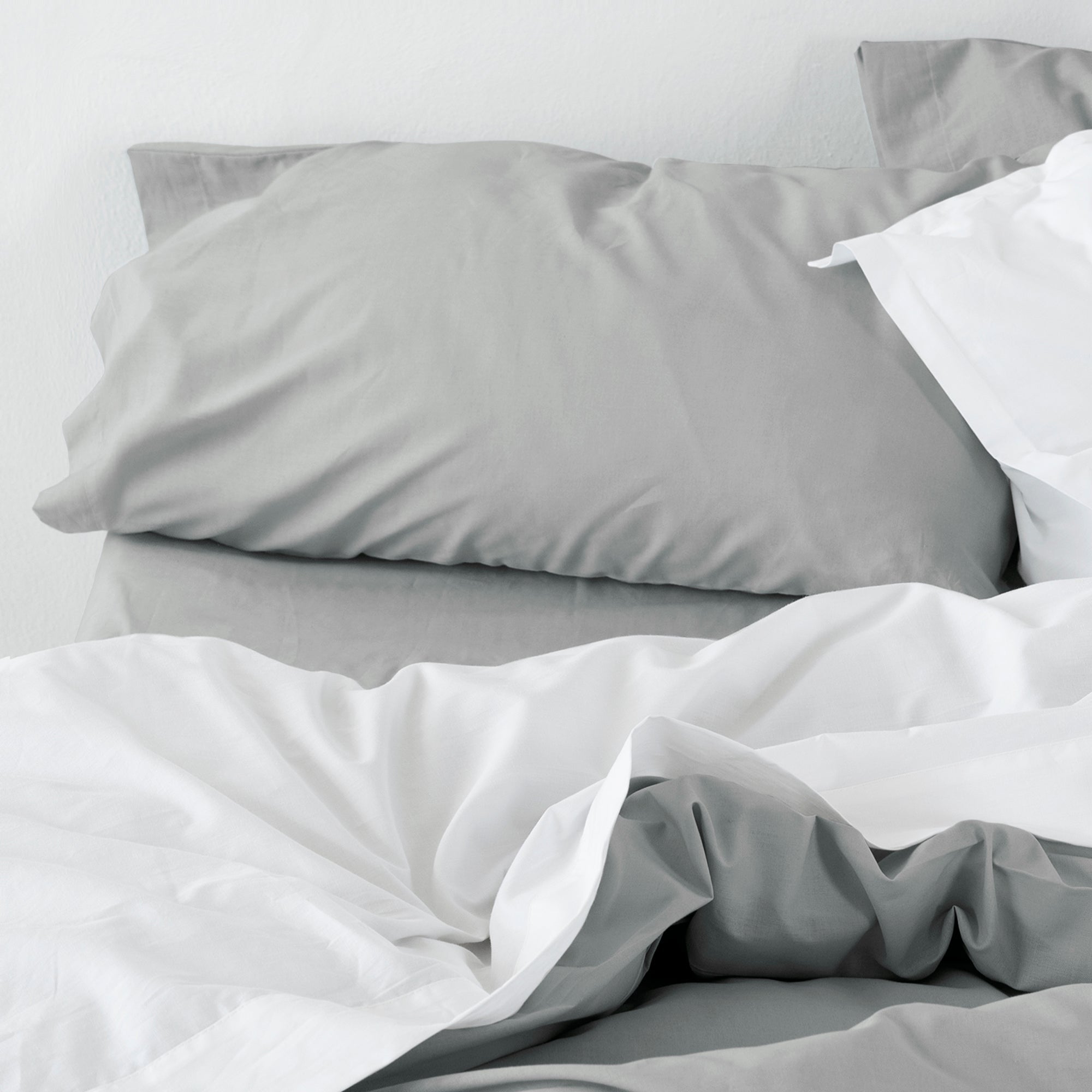 Basic Taie d'oreiller Gris 45x155 - 2