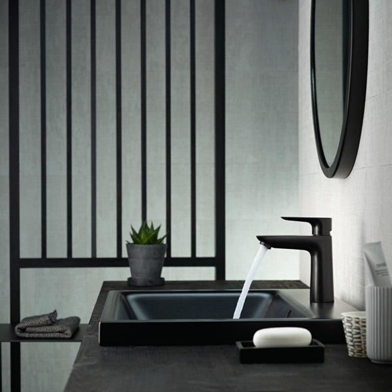 Mitigeur lavabo HANSGROHE Talis 110 CH3 Coolstart Noir mat sans vidage - 2