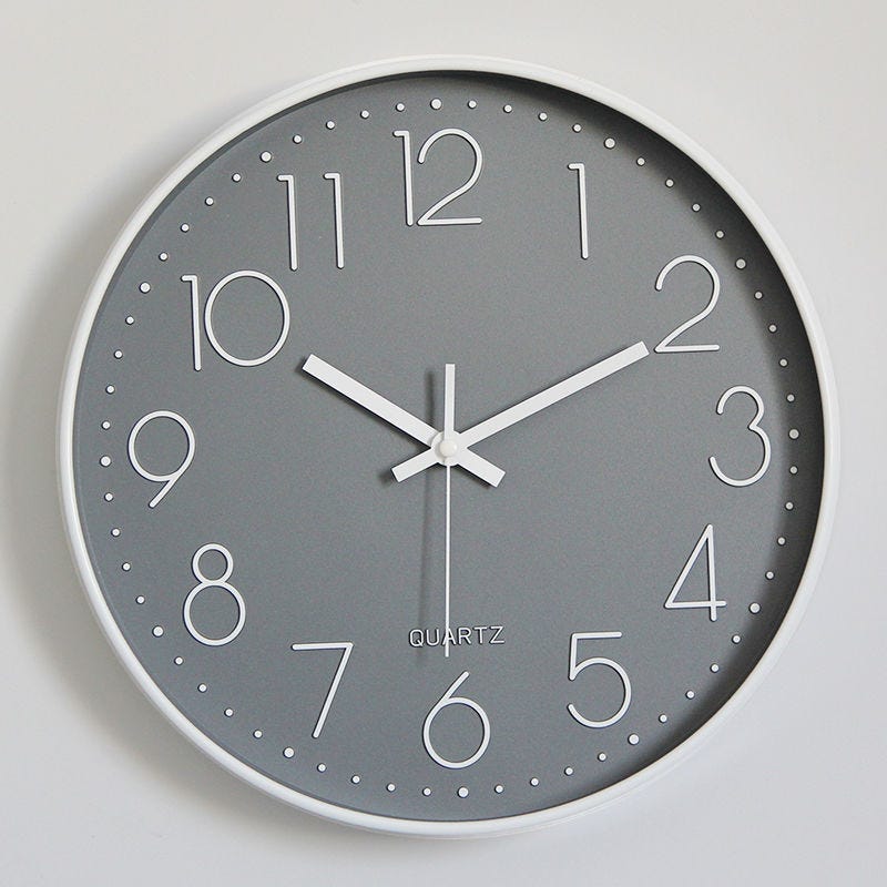 ATMOSPHERA - Orologio Da Parete Rotondo, Colore Argento - 30 Cm ATMOSPHERA - Orologio Da Parete Rotondo, Colore Argento - 30 Cm