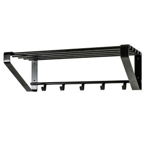 Haku möbel appendiabiti da parete cromo scuro, bianco, mdf