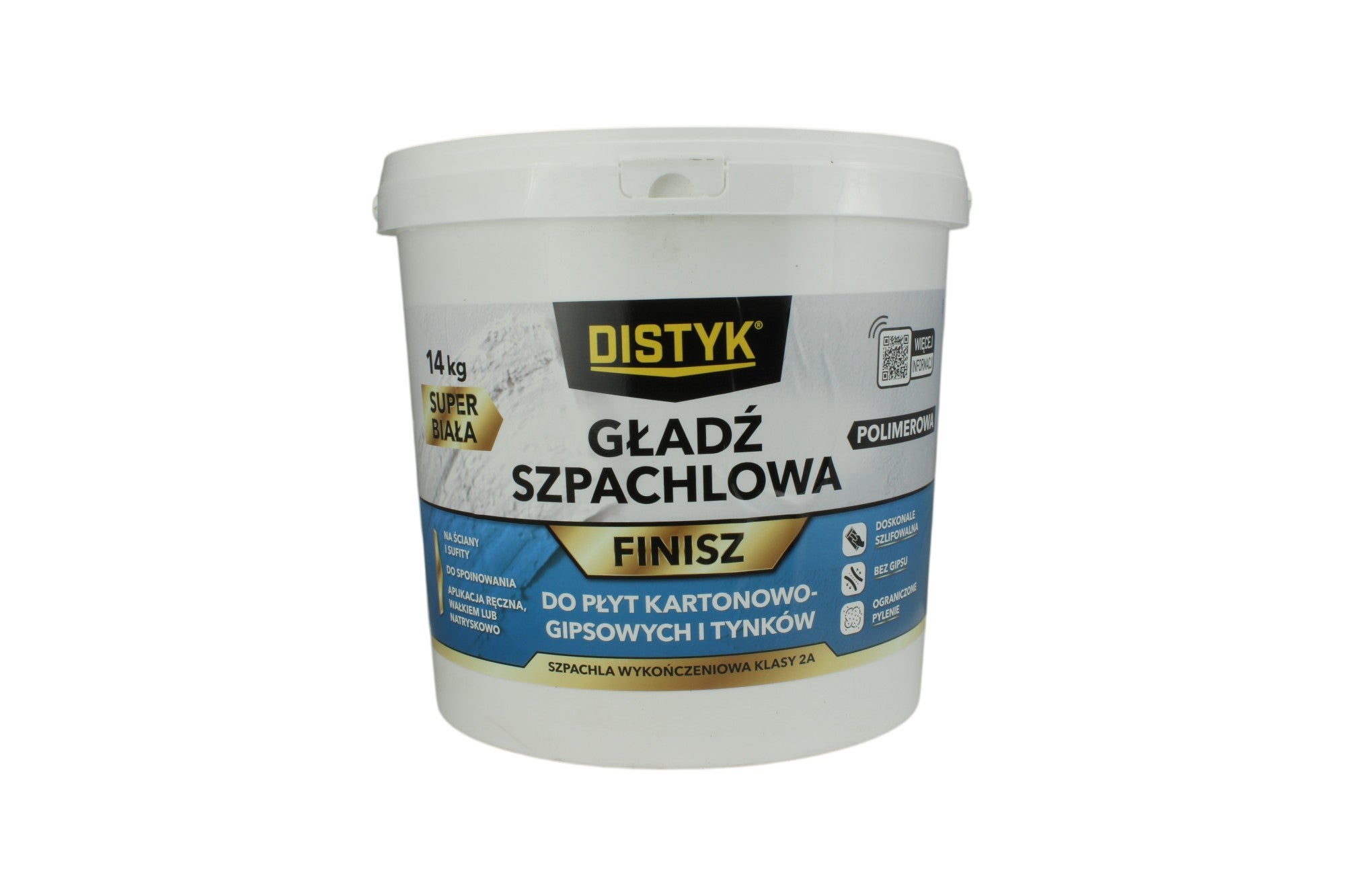 Gotowa masa szpachlowa wykończeniowa FINISH do gładzi i spoin 14kg DISTYK