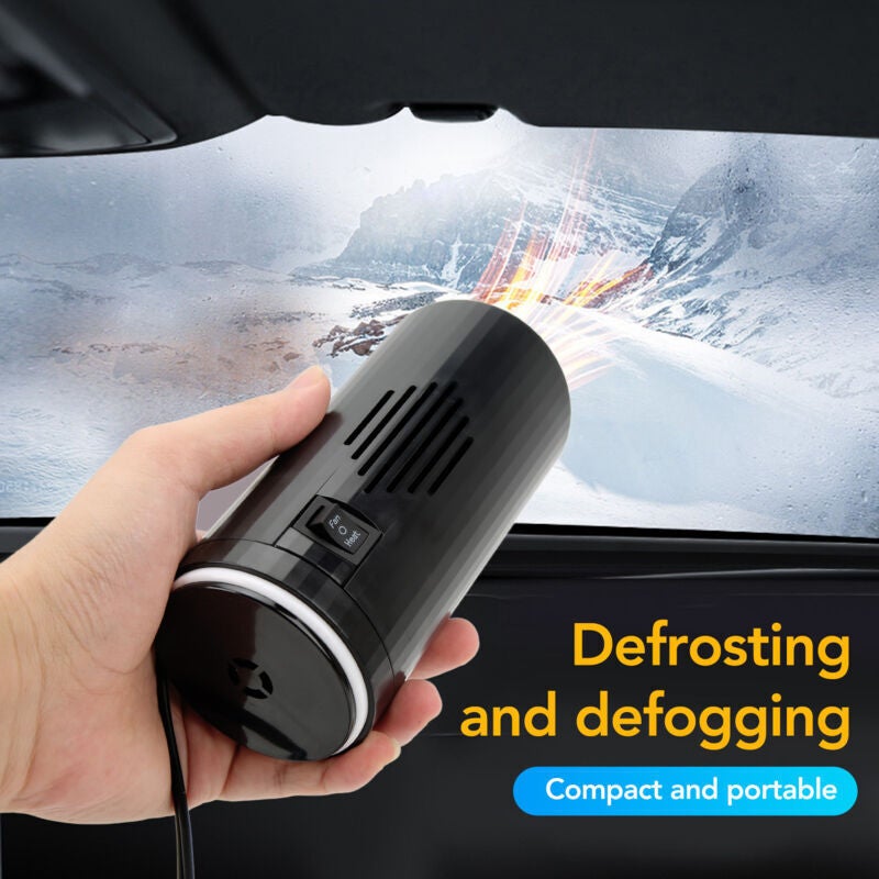Ventilateur de chauffage de voiture 12V 150W, refroidissement, rotation 360°, écran fenêtre, désembueur, version ordinaire - 2