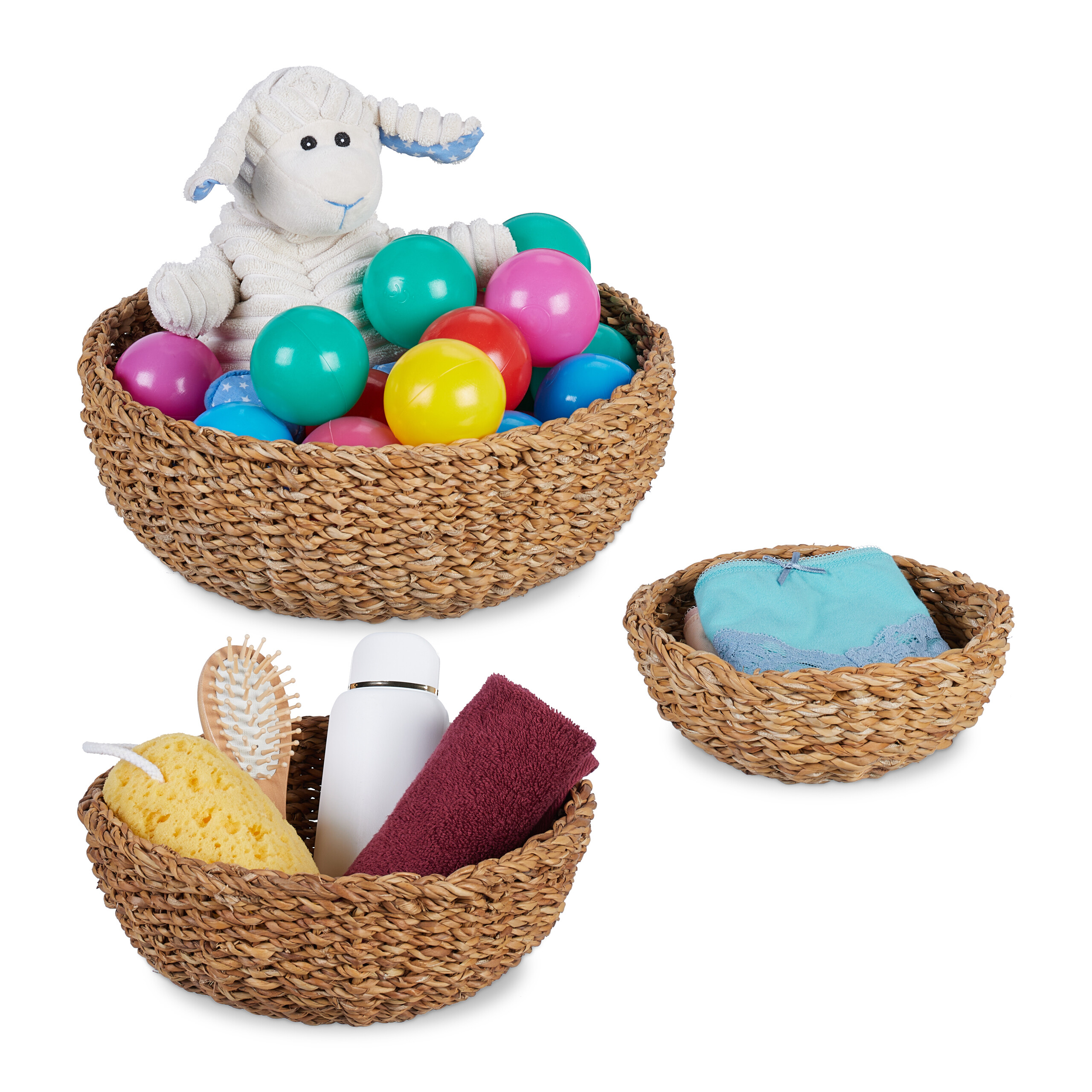 Set Di 2 Cestini In Giacinto D'acqua Beige Sadia | Maisons Du Monde - Foto 7