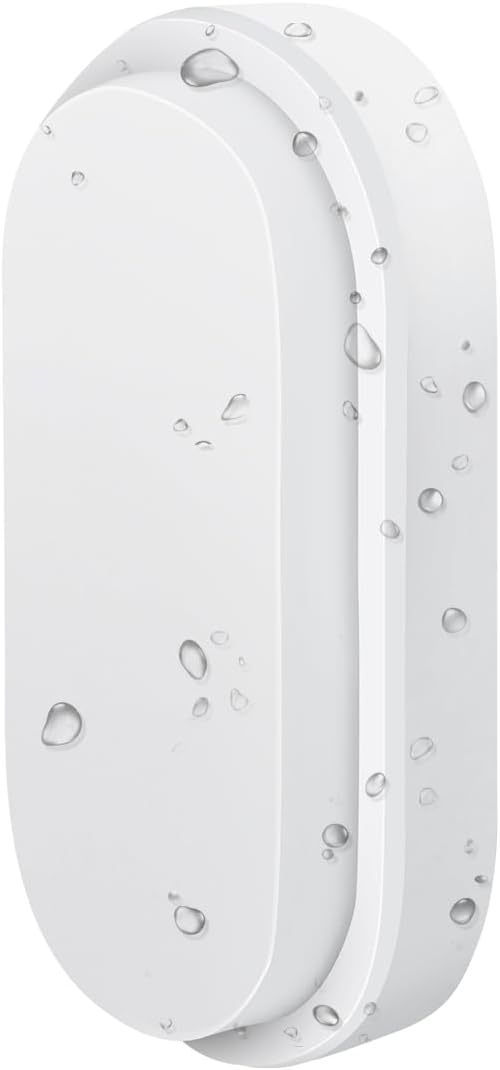 Zewnętrzna lampa ścienna LED, owalna lampa sufitowa LED 14 W, biała 6000 K, 980 lm, wodoszczelna, IP54, ochrona oświetlenia zewnętrznego