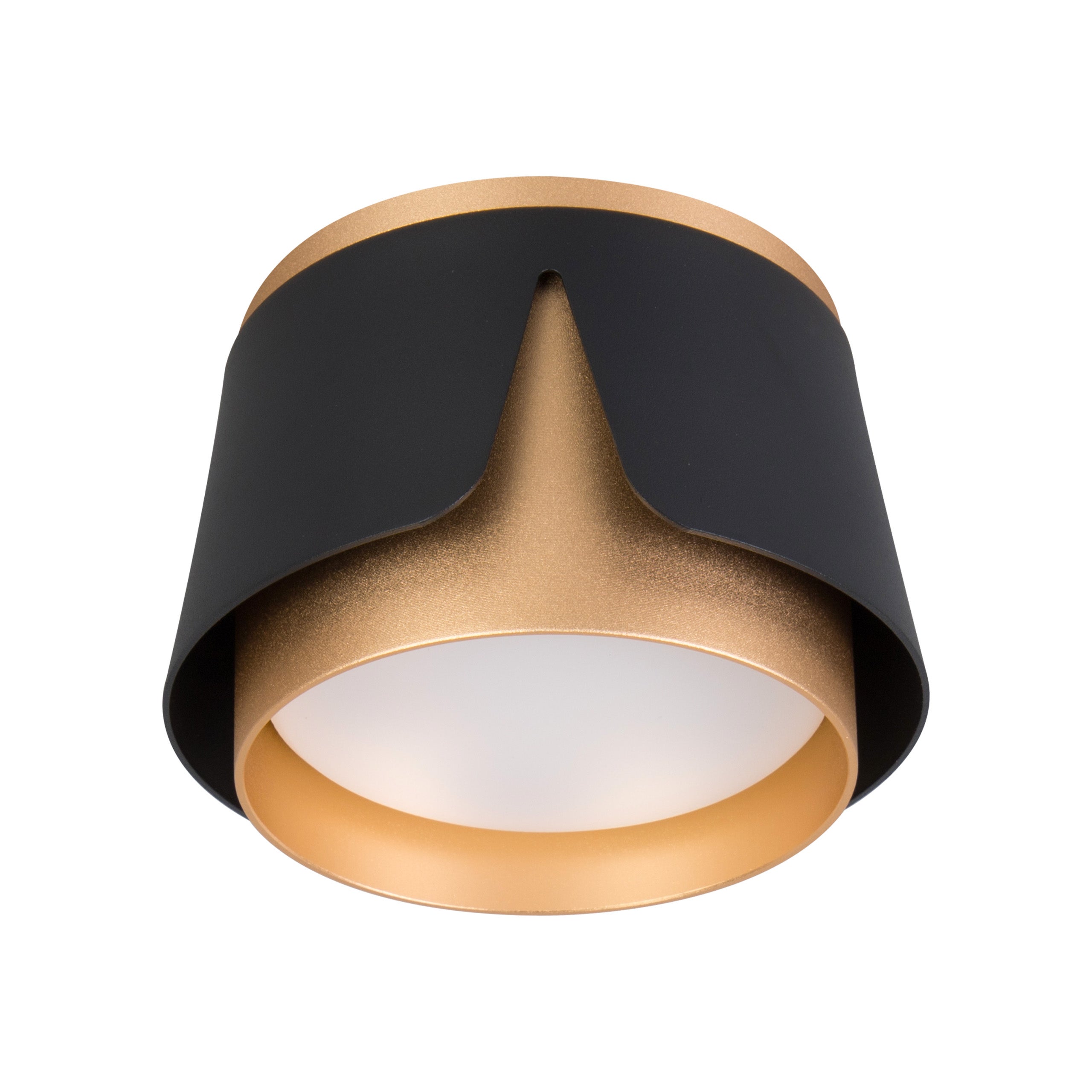 Oprawa natynkowa GX53 LED 10x6,6 cm spot lampa sufitowa czarno-złota XUDO