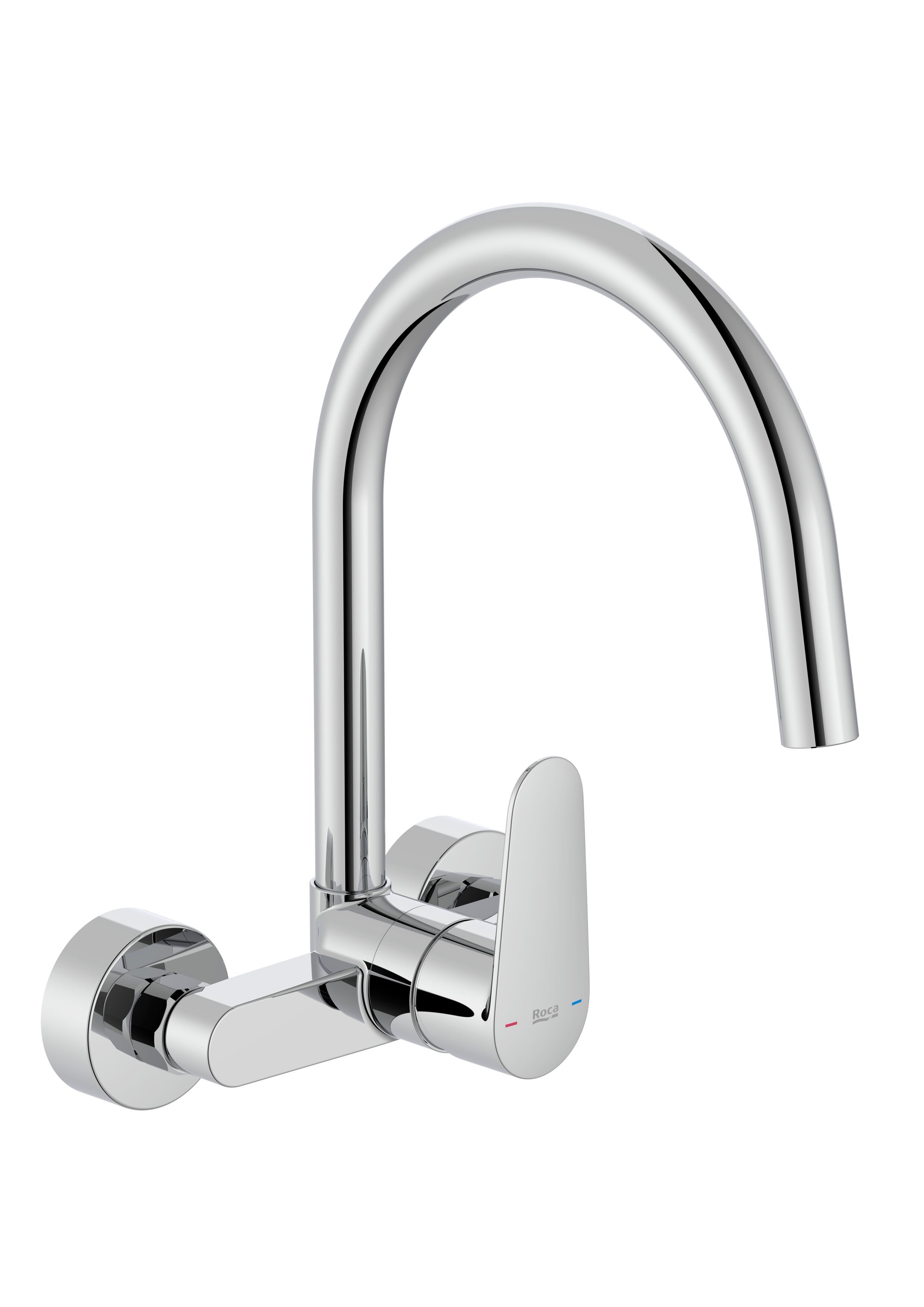 ROCA A5A764FC00 VICTORIA PLUS Grifo Monomando Mural Fregadero Caño