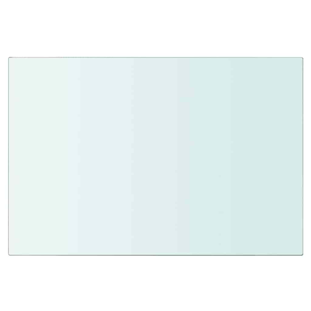 vidaXL Panneau pour étagère Verre transparent 30 x 20 cm - 2