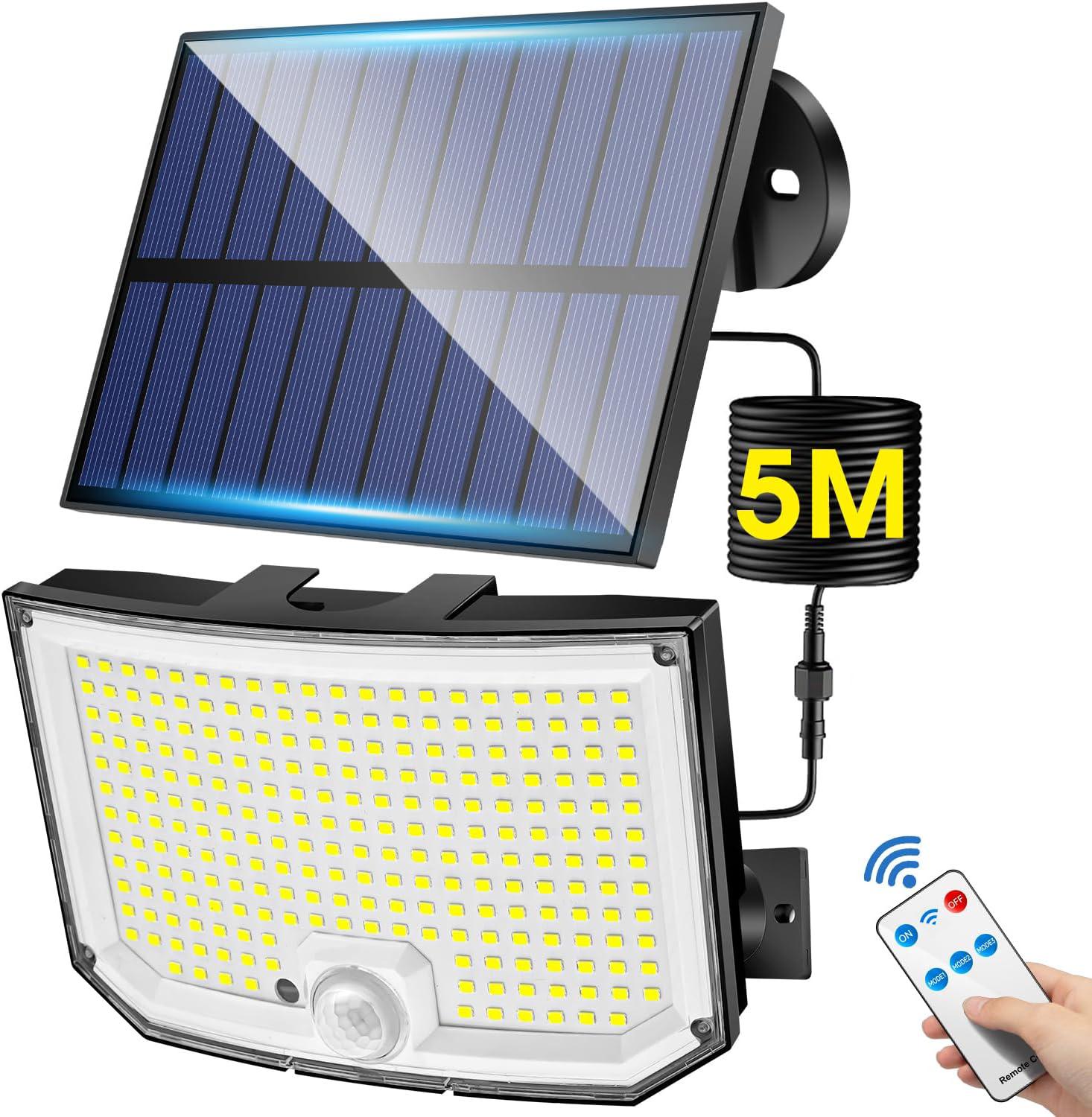 Solarna lampa ogrodowa 238 LED z pilotem