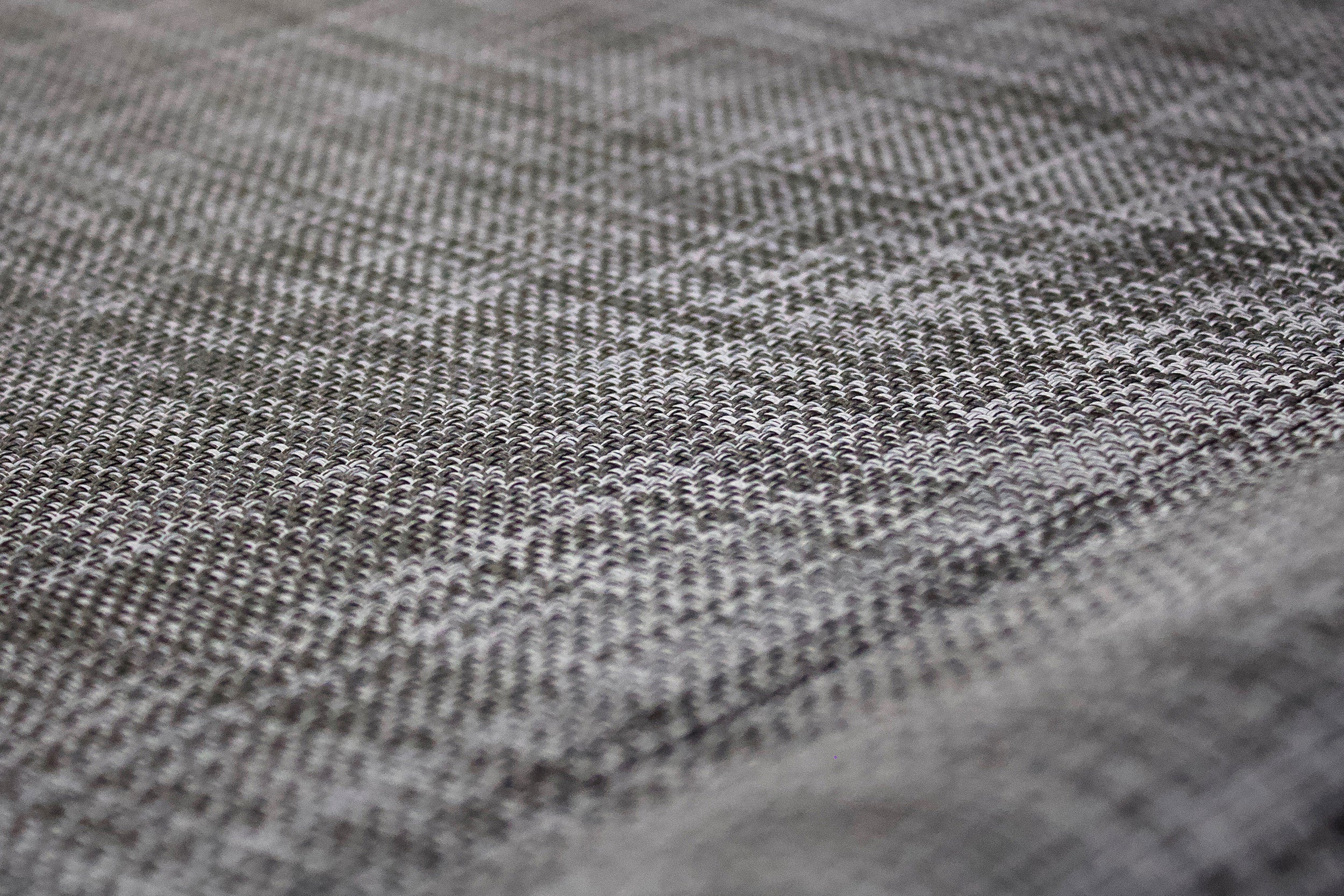 Lettino in acciaio e tela plastificata grigio antracite con ombrellone HOSSEGOR - DCB GARDEN - 6