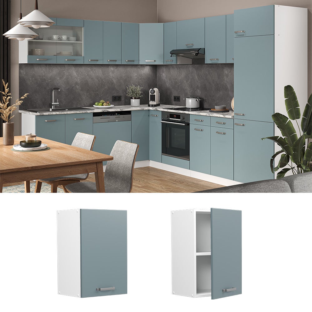 Vicco Elément haut de cuisine R-Line, Bleu-gris, 40cm - 2
