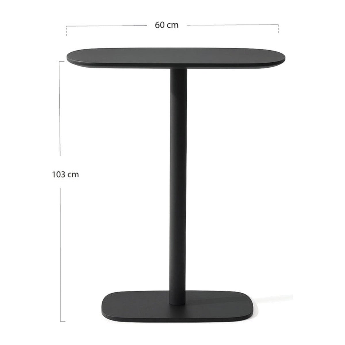 Essenza Mesa Alta Sentul Black 60 Cm, Negro , Leroy Merlin