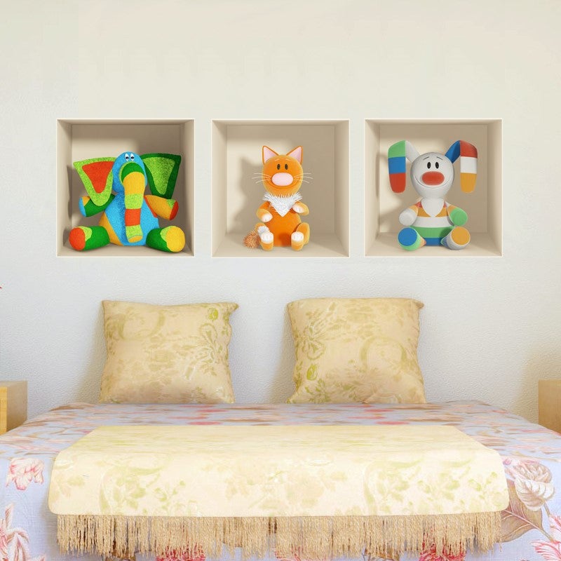 Adesivo 3D Toys - Sticker adesivo - adesivi murali - 30x90cm - 2