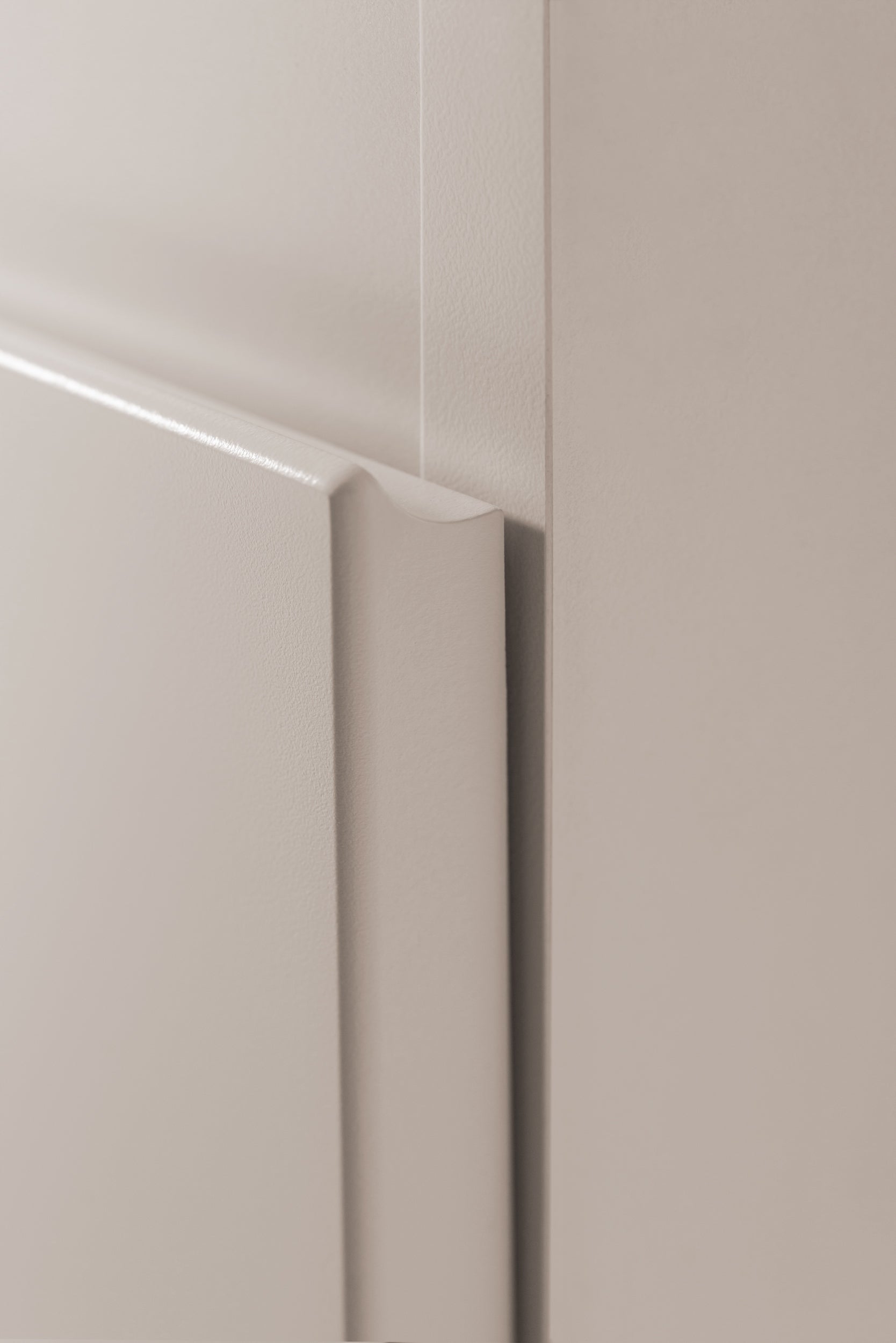 Szafka łazienkowa MODERN 80 cm kaszmirowa mat 2 szuflady frezowane uchwyty - 4