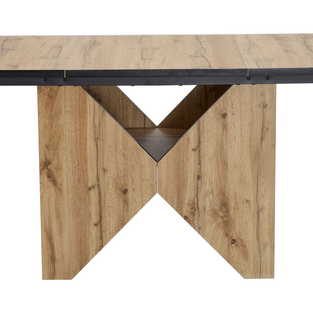 Table de salle à manger pour 4-6 personnes 138.5x80x75cm Marron clair - 4