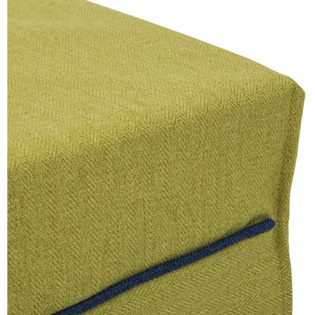 Pouf Pieghevole Velluto 110x40x40cm - Con Coperchio Per Soggiorno E Camera, Verde Acqua - Foto 7