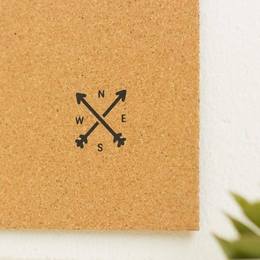 Mapa de corcho - Woody Map Natural Europa / Negro / 60x45 cm / Marco Blanco - 3