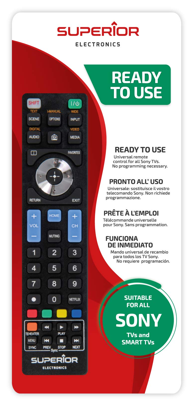 Télécommande universelle SONY - SUPTRB009 | Leroy Merlin