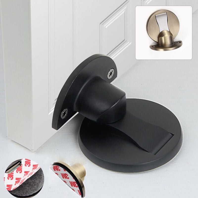 Butée de porte magnétique invisible en acier inoxydable, support de porte magnétique pour sol en acier inoxydable - 4